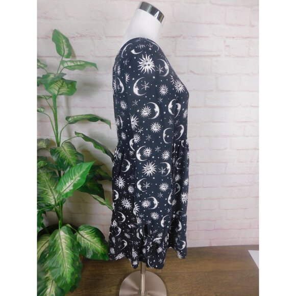 Hot Topic Celestial Sun Moon Babydoll Dress Gothic Witchy S - Picture 7 of 10